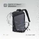 Levelo Lisbon Carrying Laptop/Universal 15.6” Backpack - Black/Grey