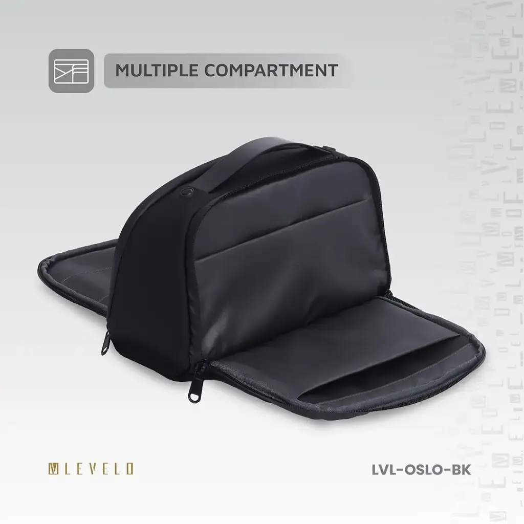 Levelo Oslo Pouch & Toiletry Bag - Black