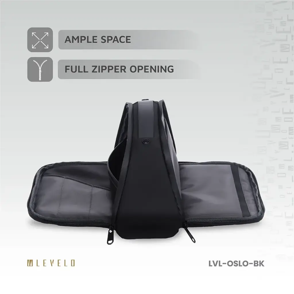 Levelo Oslo Pouch & Toiletry Bag - Black