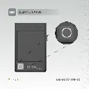 Levelo Onyx Portable 5000mAh 3 in 1 Cardholder Power Bank - Black