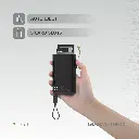 Levelo Onyx Portable 5000mAh 3 in 1 Cardholder Power Bank - Black
