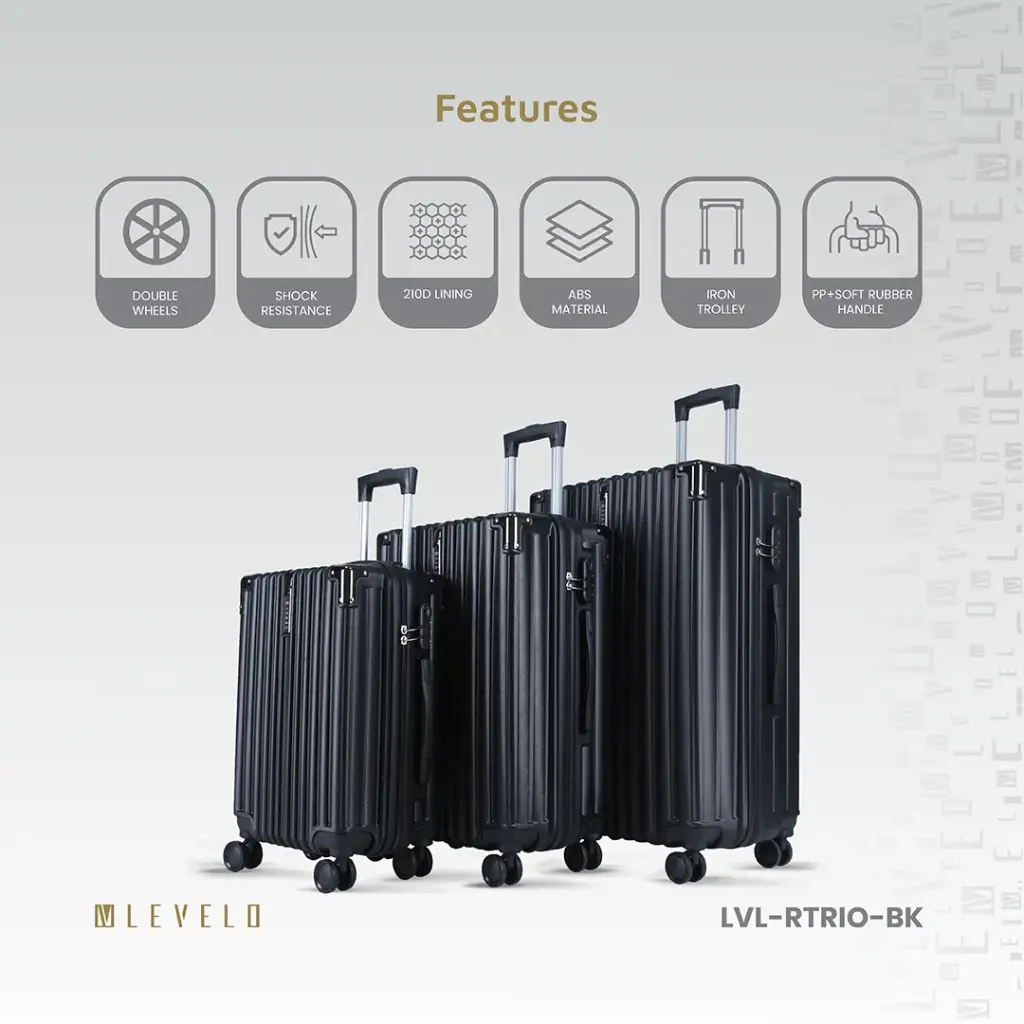 Levelo RoamTrio ABS 3 Set Luggage