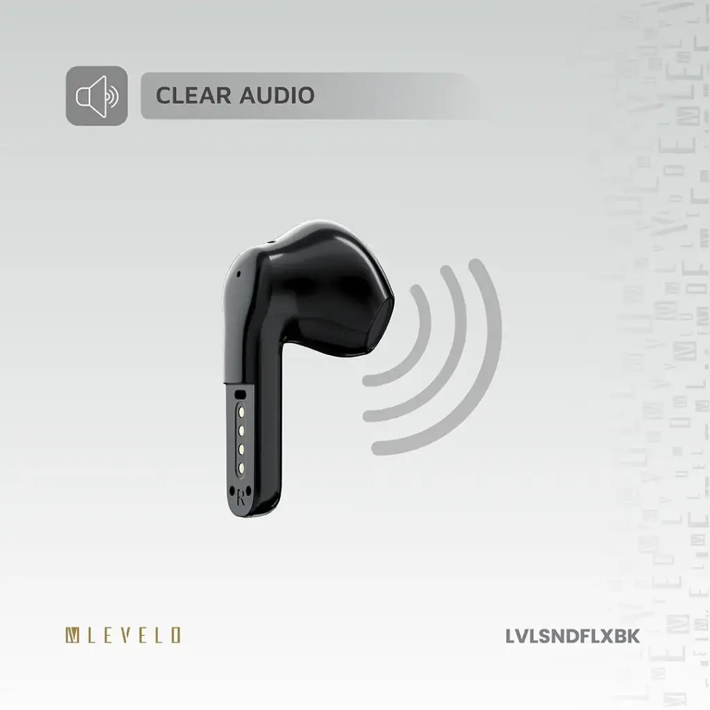 Levelo 2 in 1 TWS Wired Earphones Soundflex - Black