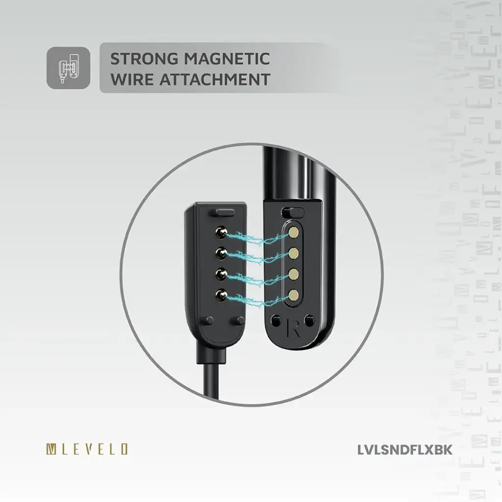 Levelo 2 in 1 TWS Wired Earphones Soundflex - Black