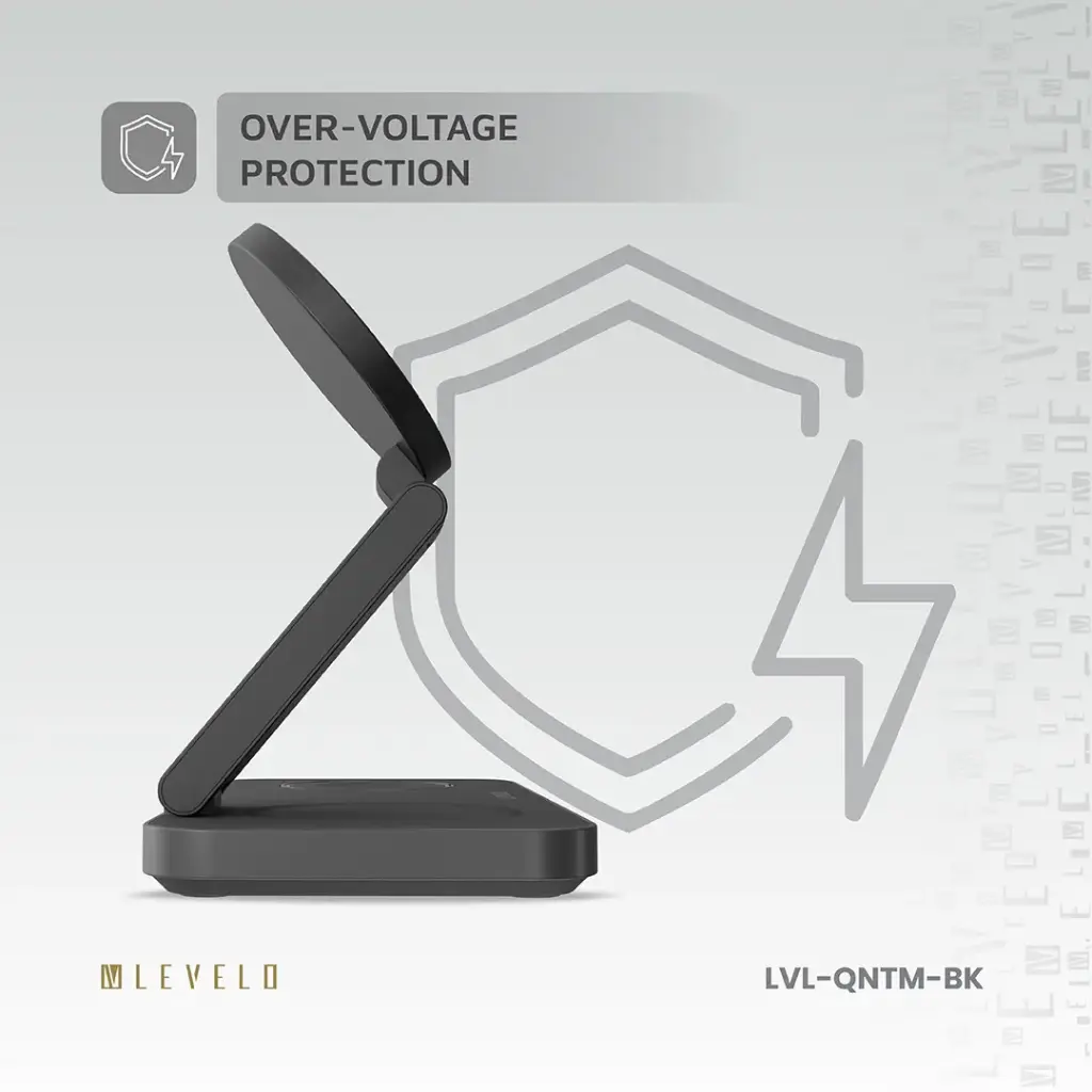 Levelo Quantum 3 in 1 Wireless Charger - Black