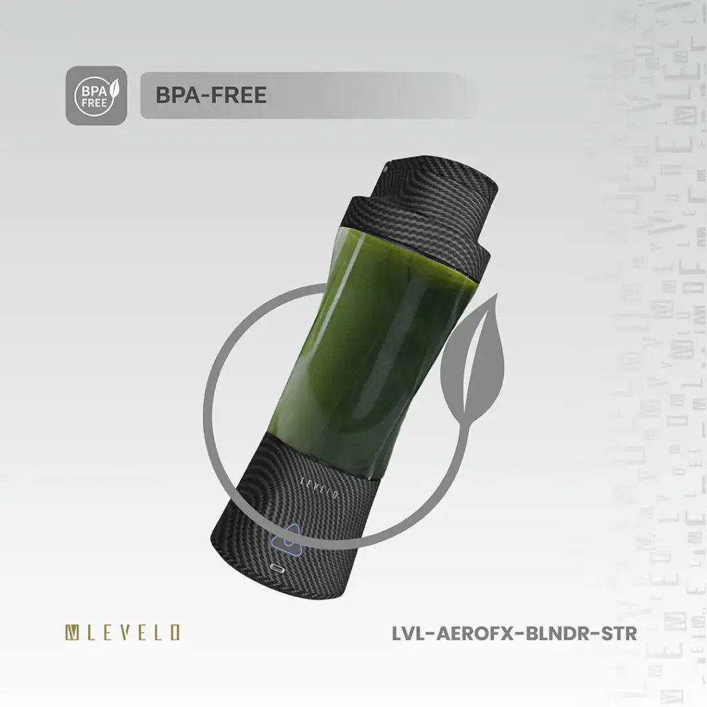 Levelo Portable Carbon Fiber Blender Aeroflex - Smoky Transparent