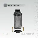 Levelo Portable Carbon Fiber Blender Aeroflex - Smoky Transparent