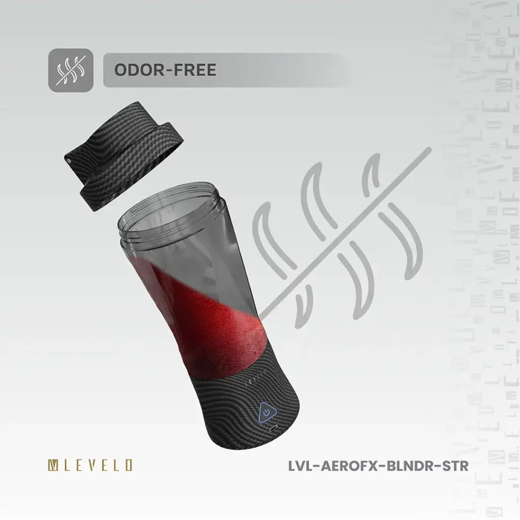 Levelo Portable Carbon Fiber Blender Aeroflex - Smoky Transparent