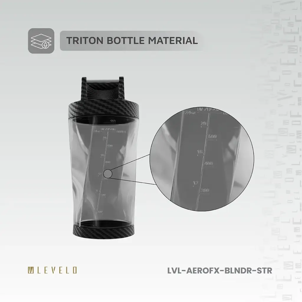 Levelo Portable Carbon Fiber Blender Aeroflex - Smoky Transparent