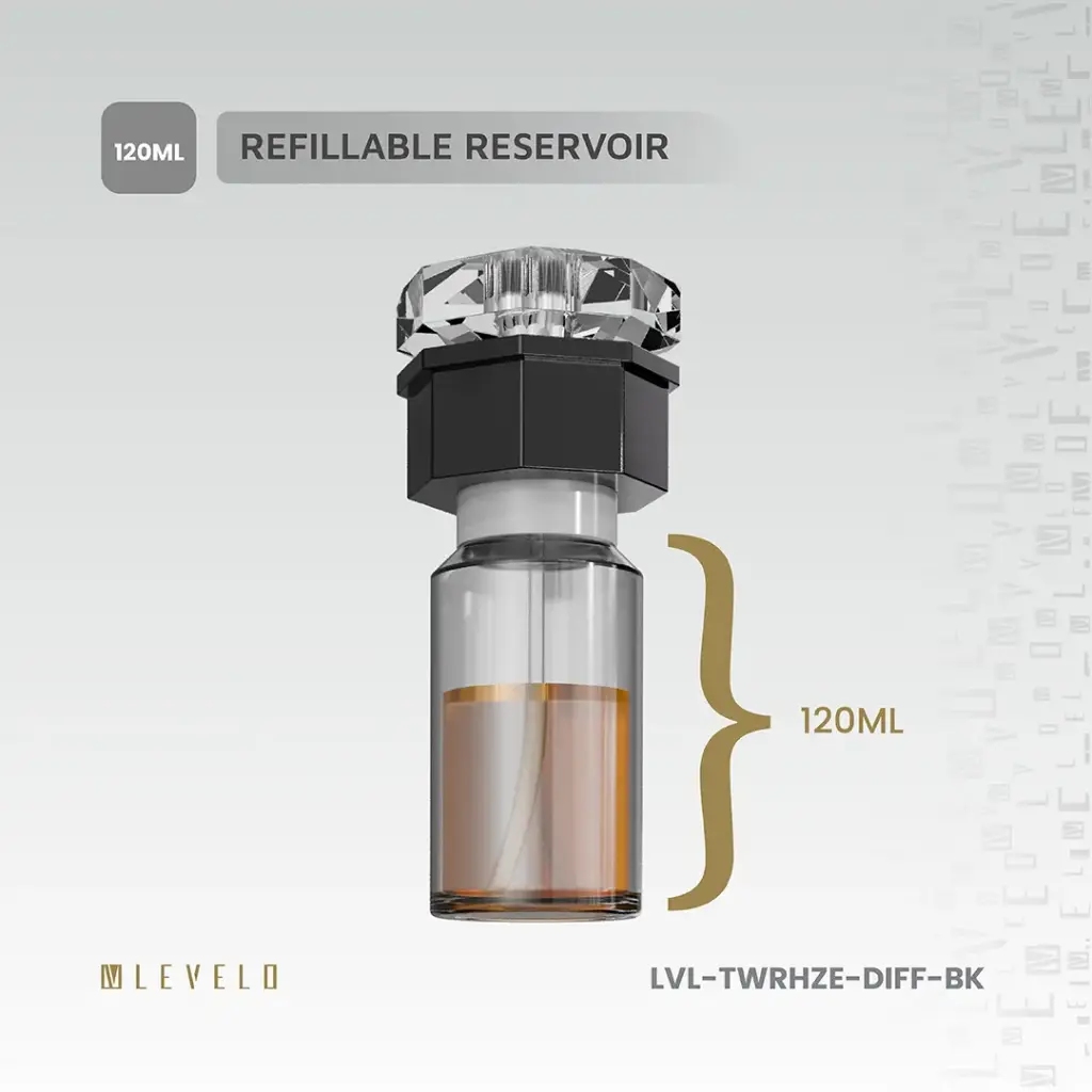 Levelo Ultrasonic Indoor Aroma Diffuser - Black (7).webp