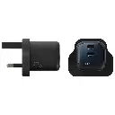 Levelo Vero GaN Double Port Adapter 45W - Black  Blue (2).webp