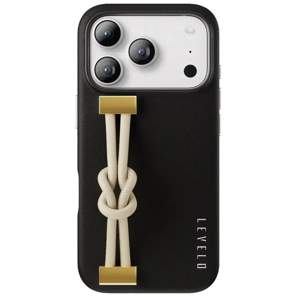 Levelo Polaris PU Leather Case - Black1.webp