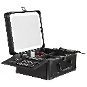 Levelo Elite Makeup Box Organizer With Mirror - Black5.webp