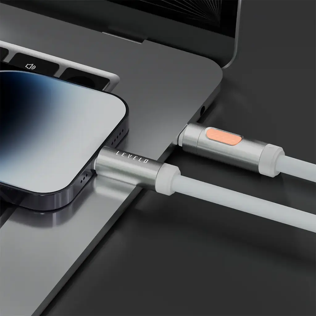 Levelo Essencecord Type-C to lightning 27W Aroma Cable - White4.webp