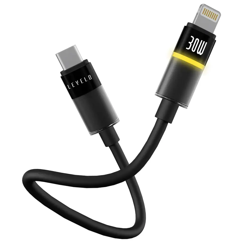 Levelo Luno Type-C to Lightning Cable 1m PD 30W.webp