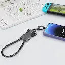 Levelo Tugo Type-C to Lightning 30W Lanyard Cable - Gray3.webp