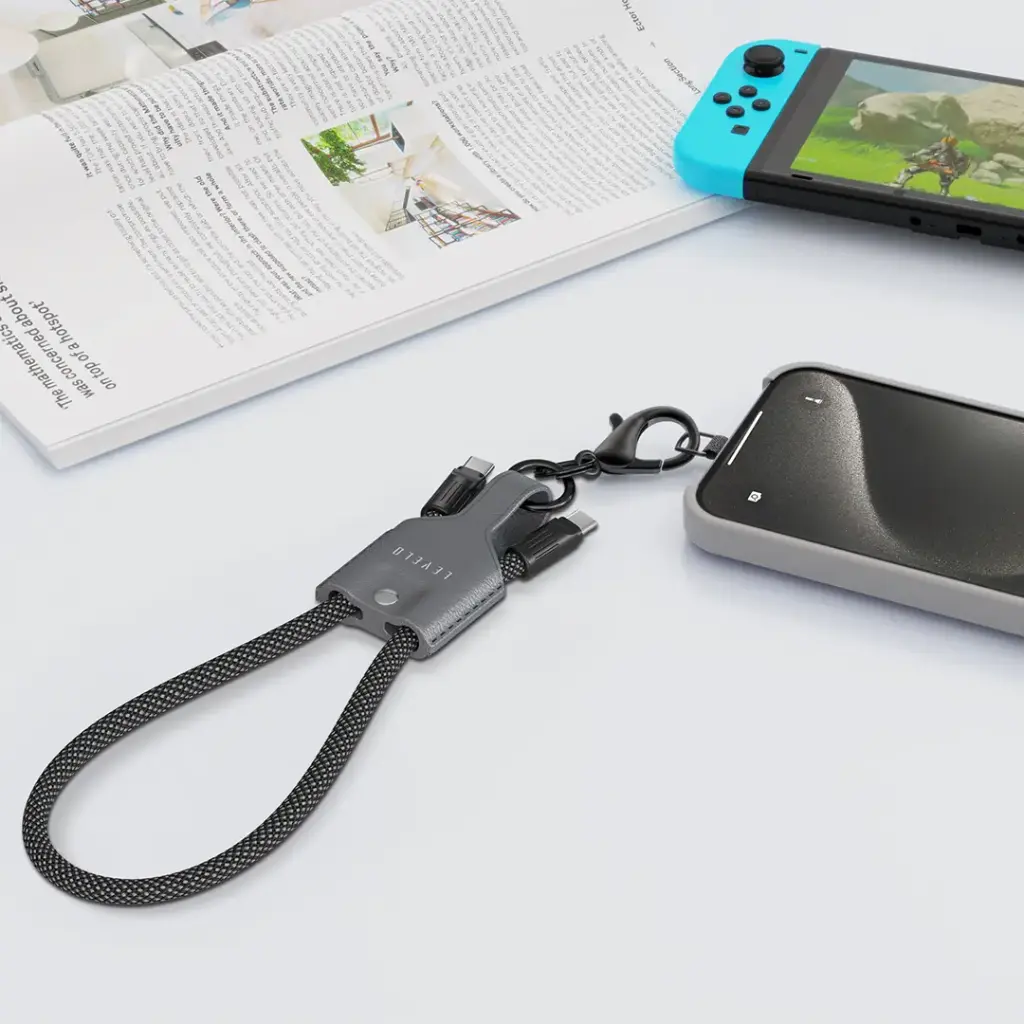 Levelo Tugo Type-C to Type-C 60W Lanyard Cable4.webp