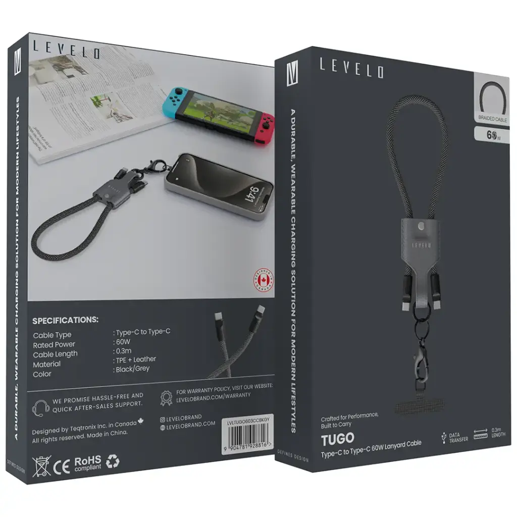 Levelo Tugo Type-C to Type-C 60W Lanyard Cable.webp2.webp