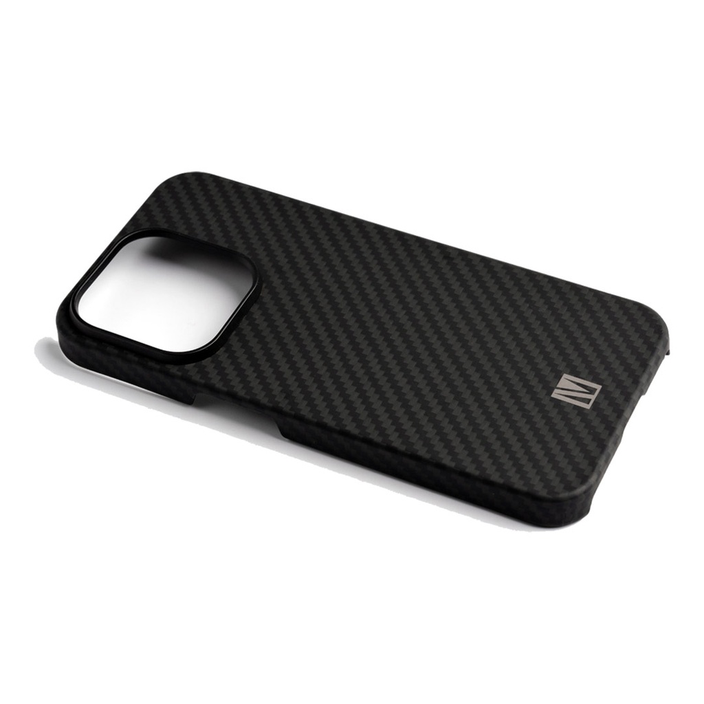Levelo Sergei 1500D Aramid Fiber Case For iPhone 15 Pro / Pro Max - Black