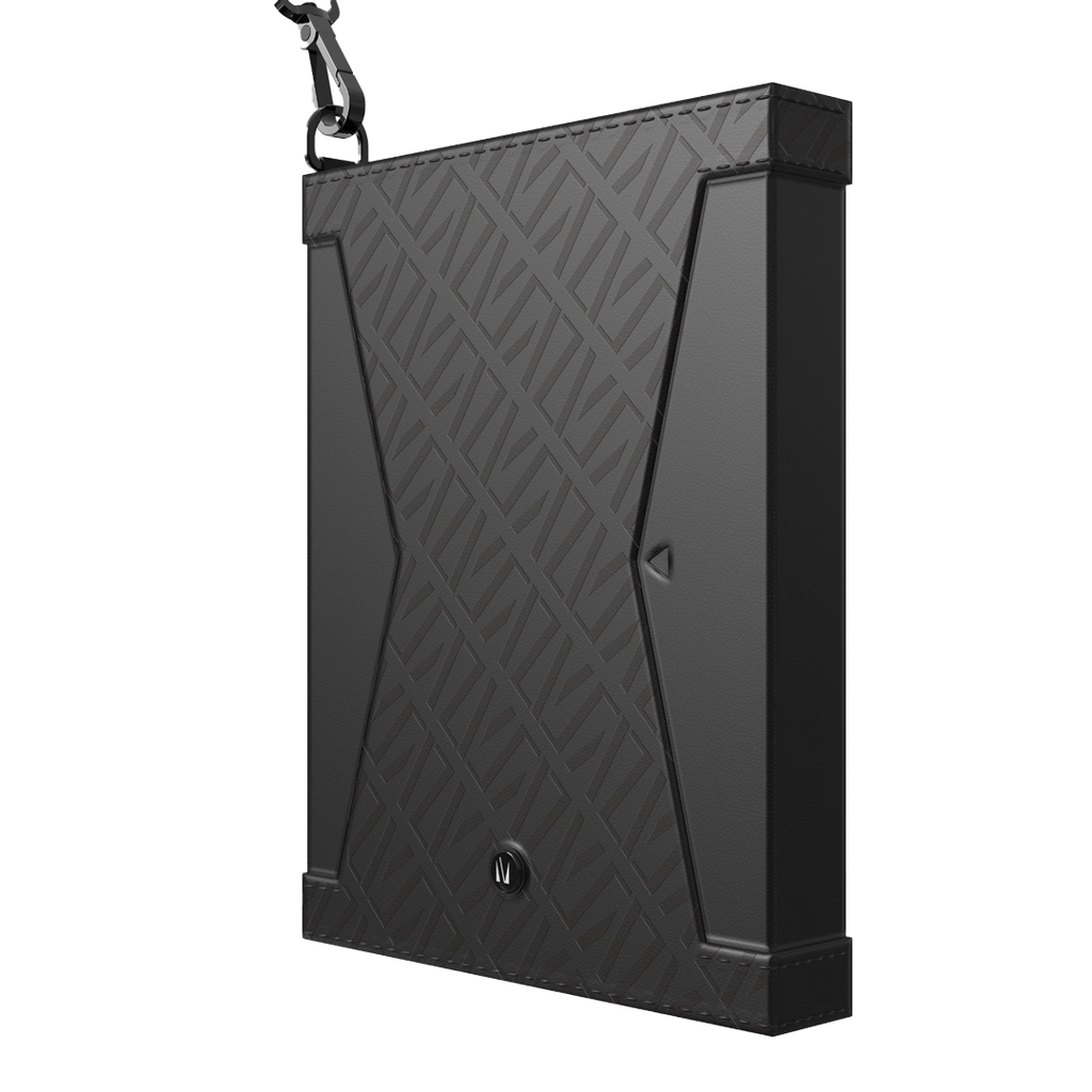 Levelo Offshore Passport Holder Leather Case - Black	
