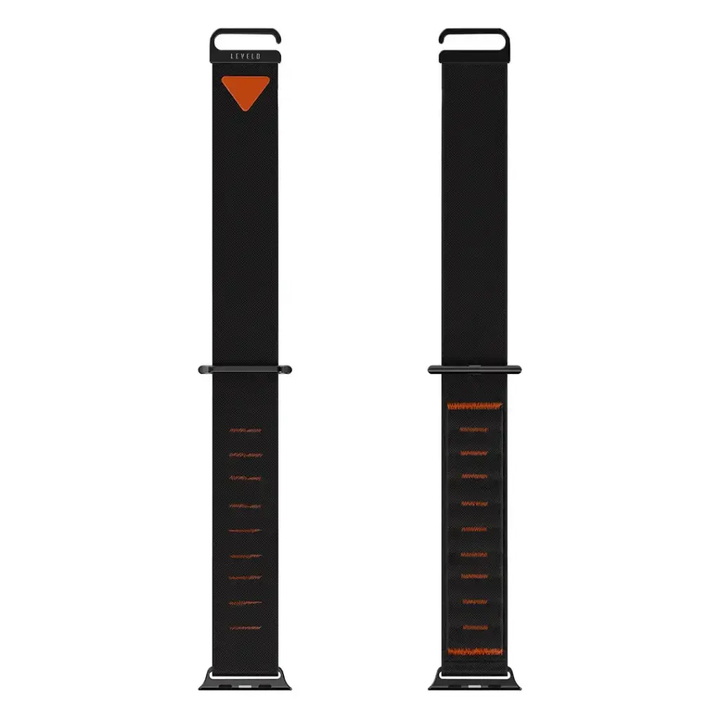 Levelo York Nylon Watch Strap - Black.webp