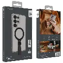 Levelo Spira MagSafe Clear Grip Case for S26 Ultra - Black.webp