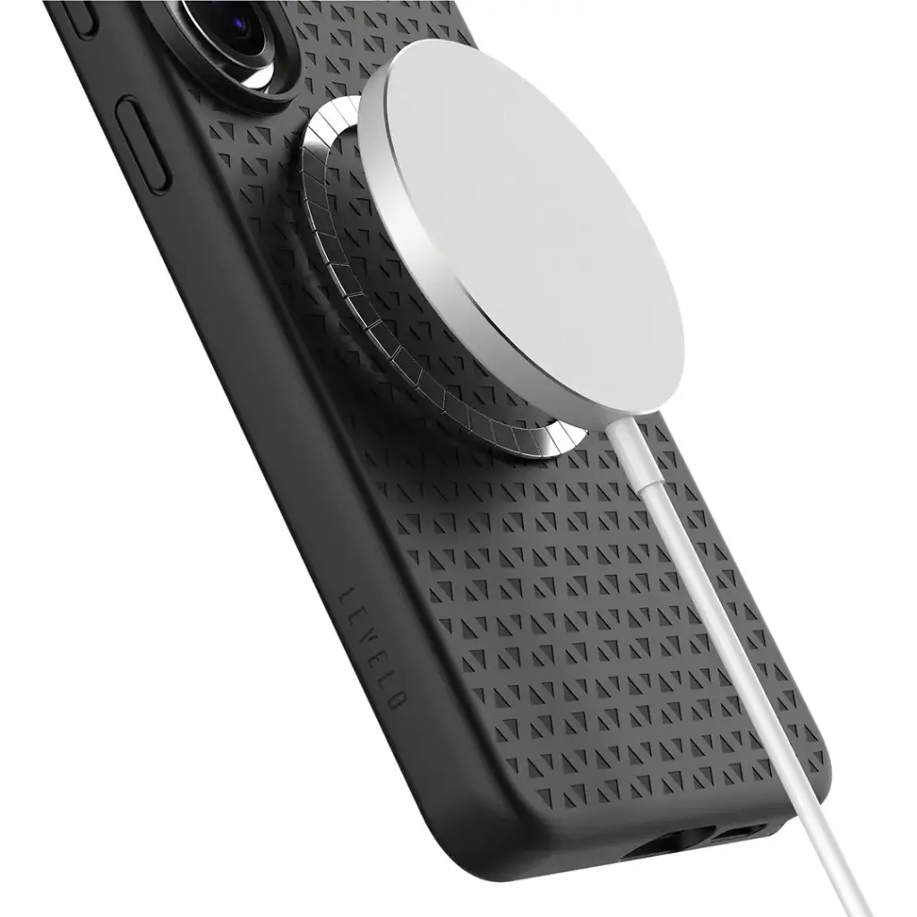 Levelo Fiora MagSafe Liquid Silicone Case for S26 Ultra - Black.webp