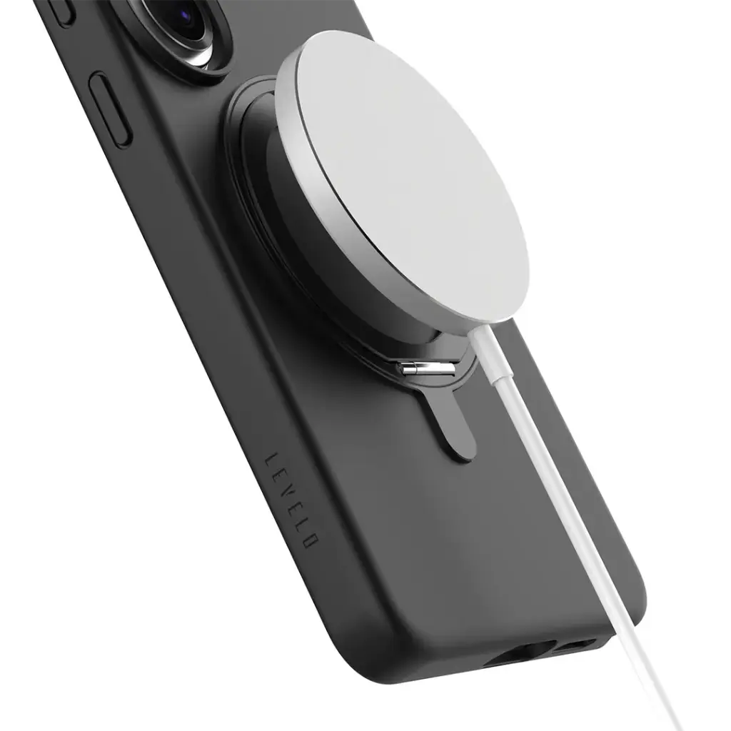 Levelo Iris Pro MagSafe Liquid Silicone Case for S26 Ultra - Black2.webp