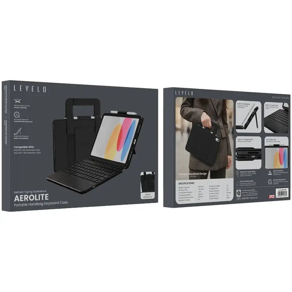 Levelo Aerolite Portable Handbag Keyboard Case 5.webp