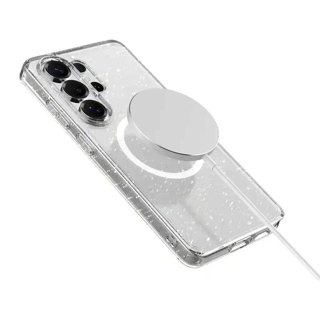 Levelo Clara MagSafe Glitter Case for S26 Ultra - transparent2.webp