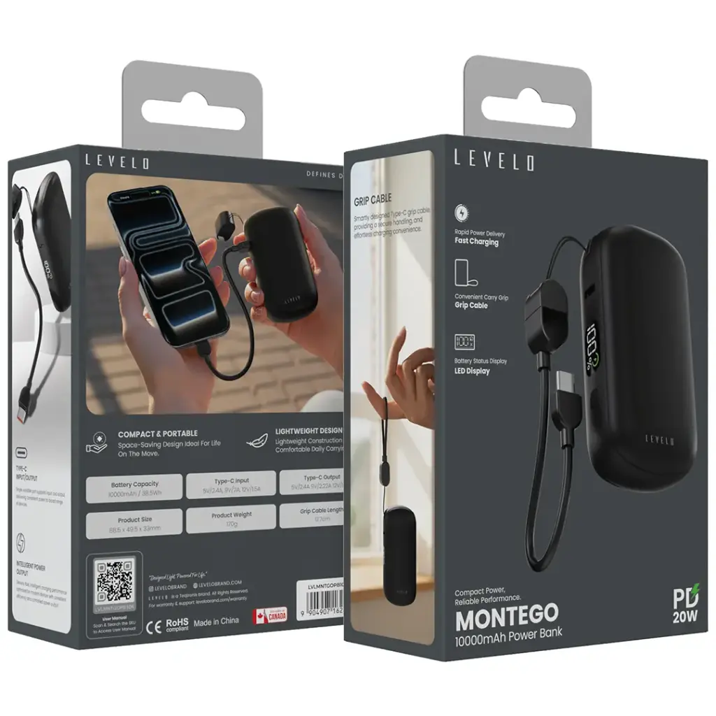 Levelo Montego 10000mAh Power Bank4.webp
