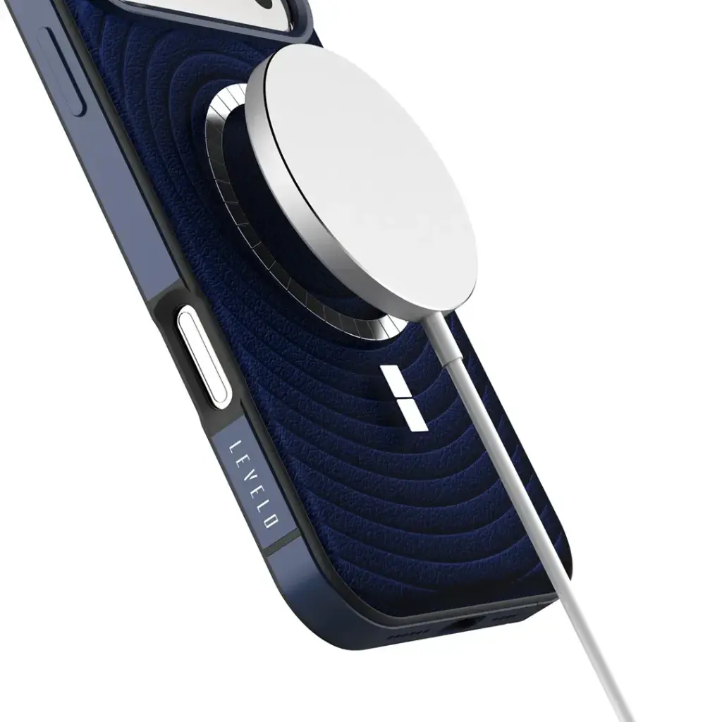 Levelo Spirale PU Leather Hybrid Case for iPhone 17 Pro Max.webp