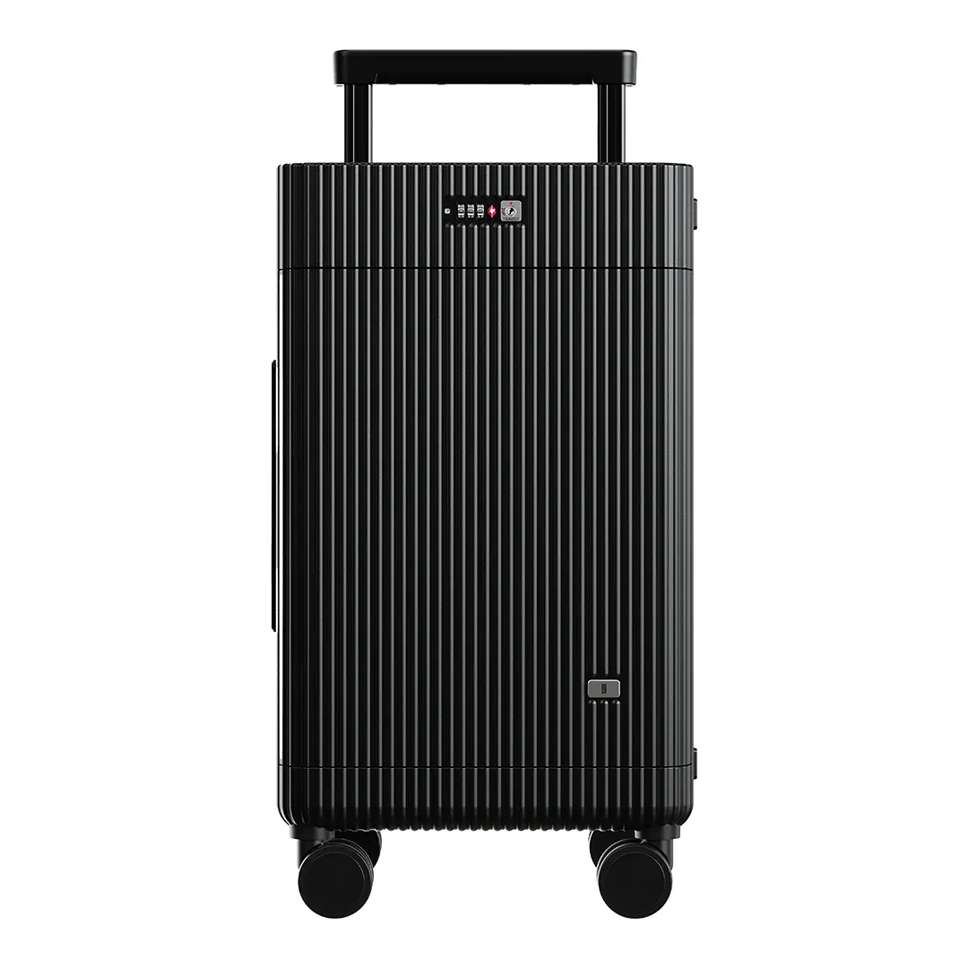 Levelo Tripper Double Compartment Carry-On 20” Luggage - Black
