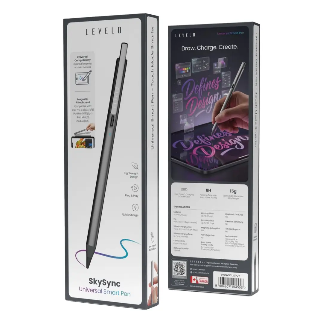 Levelo SkySync Universal Smart Pen - Space Grey