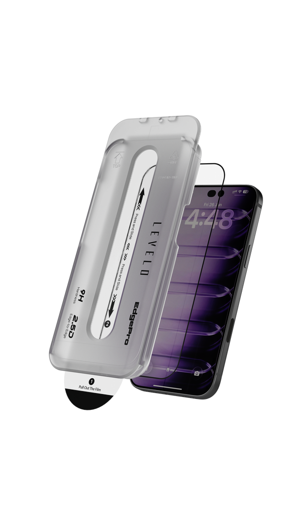 Levelo EdgePro 2.5D 9H Screen Protector with Applicator for iPhone 18 Series (LVLEDGP25DSPA18PCL)