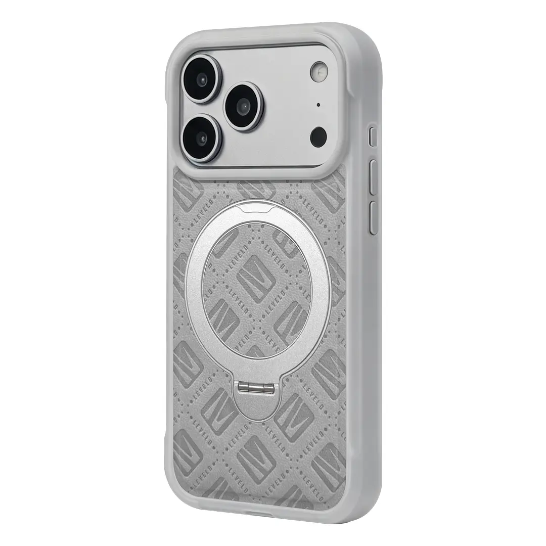 Levelo Ryde MagSafe Kickstand PU Leather Case for iPhone 18 Pro/Pro Max (LVLRYDMC18PSL)