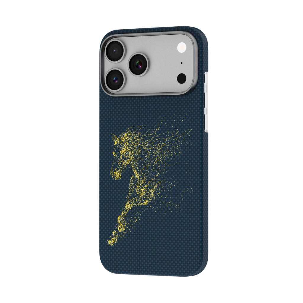 Levelo SERGEI Beverly Horse 1500D Kevlar Case for iPhone 18/17 Series (LVLSRGBH18PRSBL)