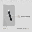 Levelo Omni 4 In-1 Case With Built-In Hand-Grip For iPad - Black