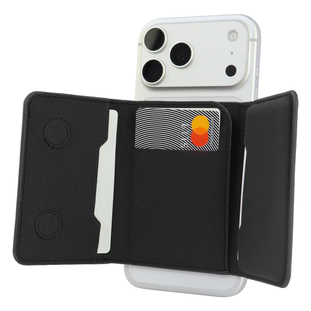 Levelo Melbourne MagSafe 5-in-1 Card & Cash Wallet (LVLMELWCHBK)