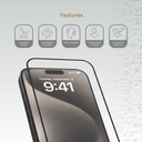 Levelo 2.5D Silk Print Silicone Edge Screen Protector For iPhone 16 Series