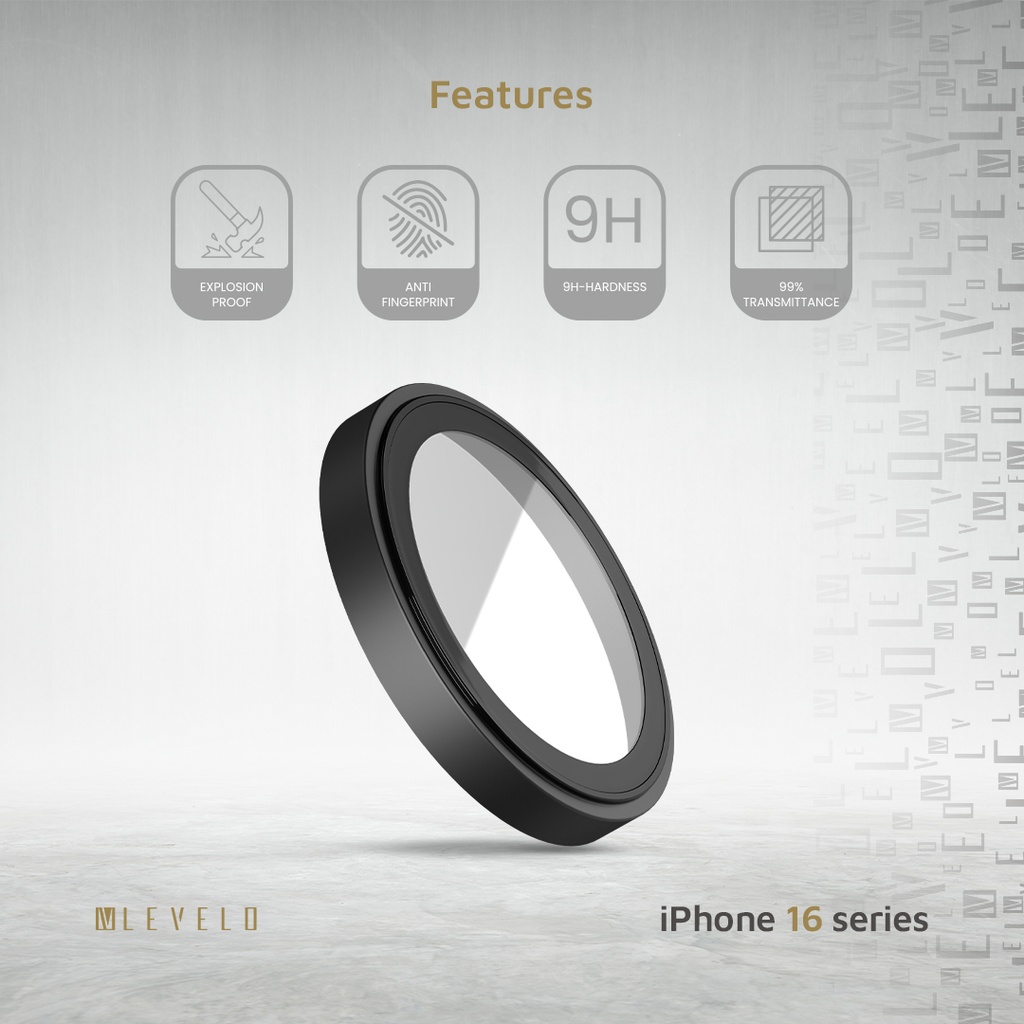 Levelo Trio Lens Protector For iPhone 16 Pro Max / Pro