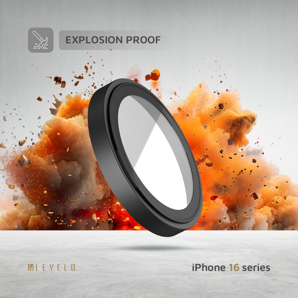 Levelo Trio Lens Protector For iPhone 16 Pro Max / Pro