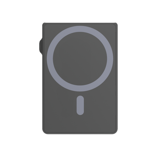 Levelo Lusso MagSafe Saffiano Leather Card Holder - Black