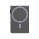 Levelo Lusso MagSafe Saffiano Leather Card Holder - Black