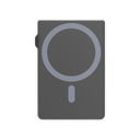 Levelo Lusso MagSafe Saffiano Leather Card Holder - Black