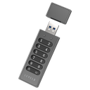 Levelo Lockvault Digital 128GB Encrypted USB Flash Drive - Gray