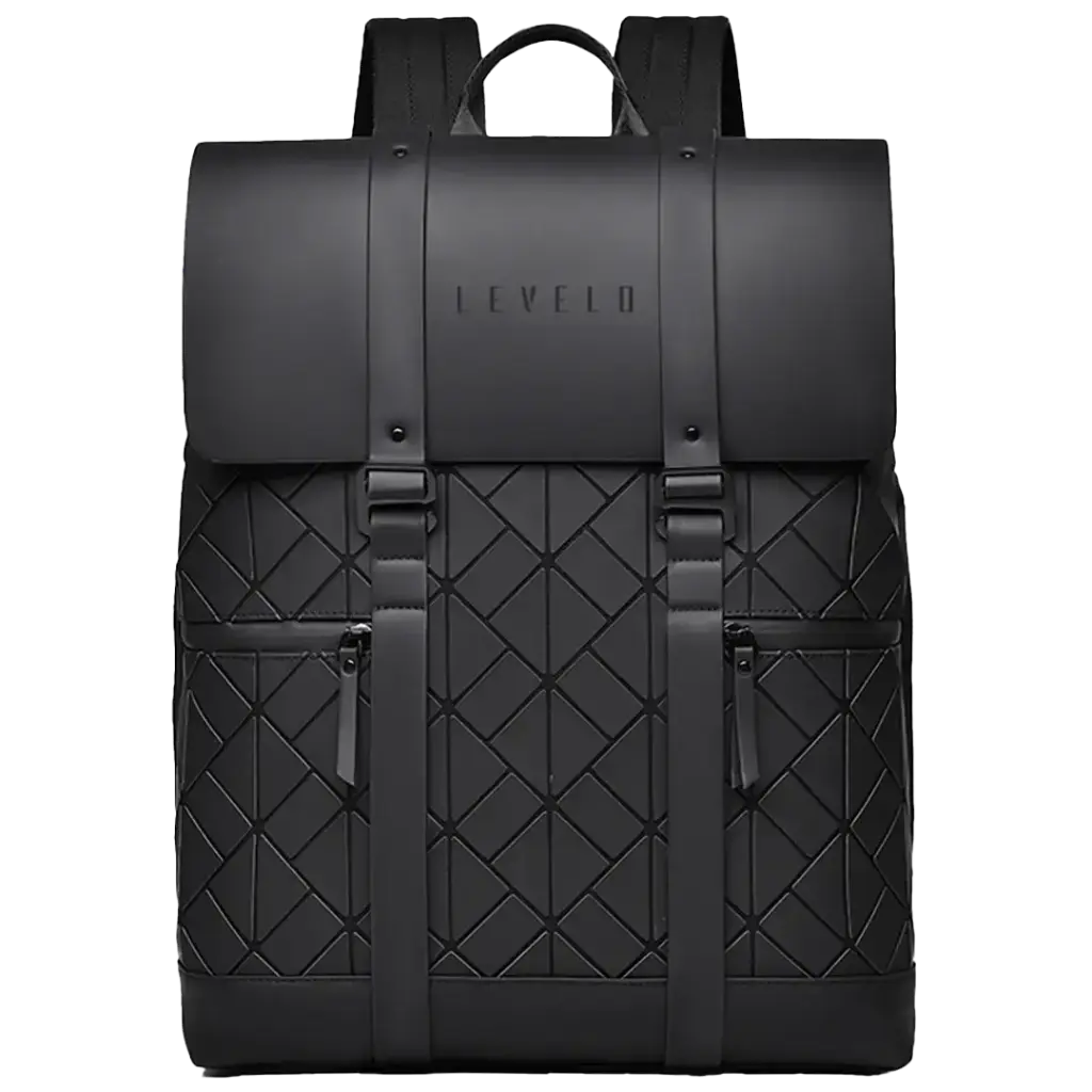 Levelo Caen Travel Backpack - Black