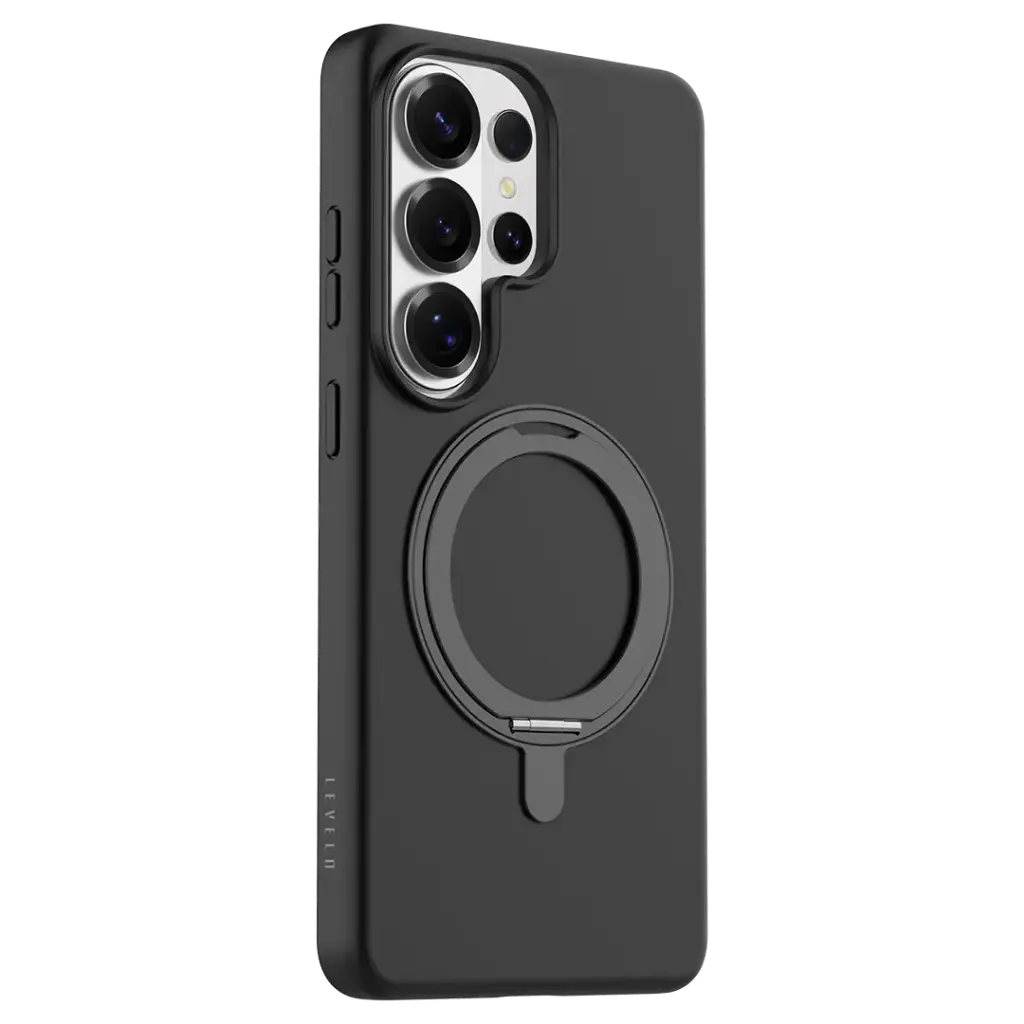 Levelo Iris Pro MagSafe Liquid Silicone Case for S26 Ultra - Black