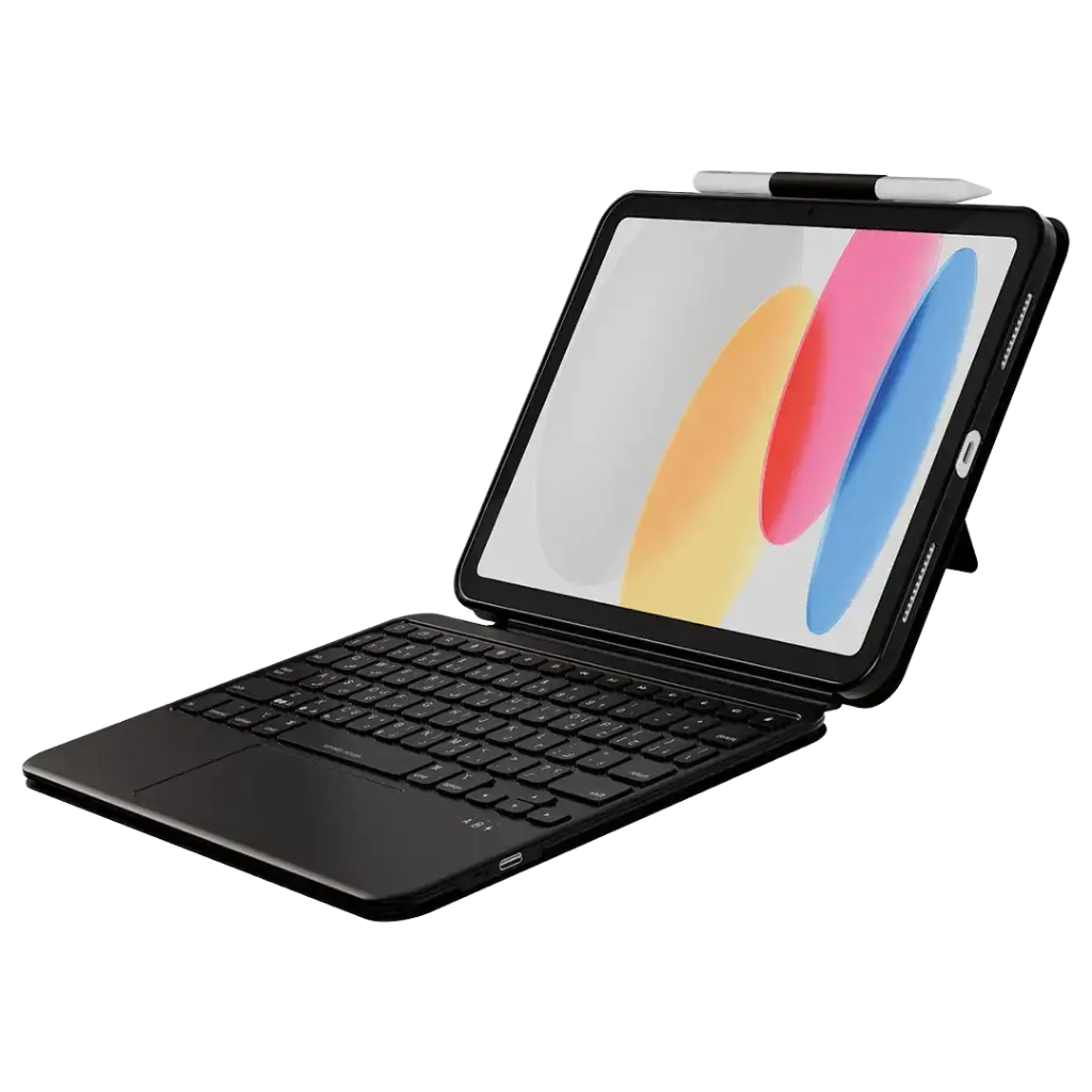 Levelo Aerolite Portable Handbag Keyboard Case for iPad 10.9" 10th Generation & iPad A16 11" 11th Generation - Black