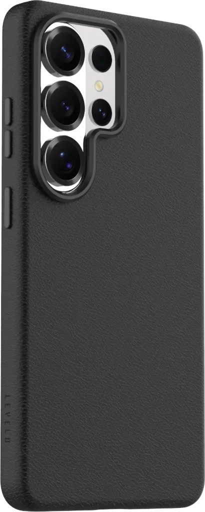 levelo Preu Full-leather Magsafe Case - Black